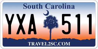 SC license plate YXA511