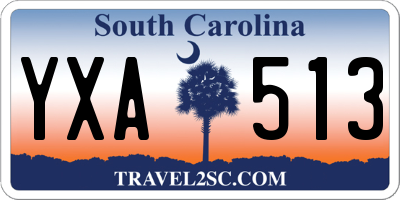 SC license plate YXA513