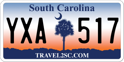 SC license plate YXA517
