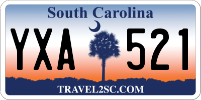SC license plate YXA521