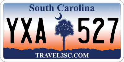 SC license plate YXA527