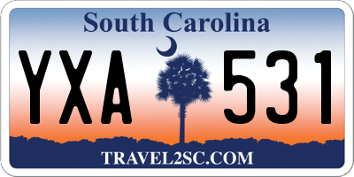 SC license plate YXA531