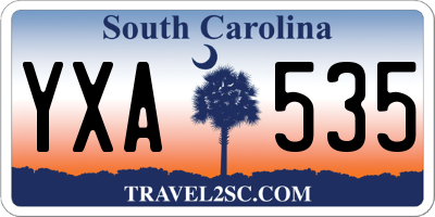 SC license plate YXA535