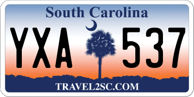 SC license plate YXA537