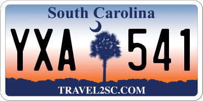 SC license plate YXA541