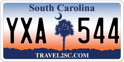 SC license plate YXA544