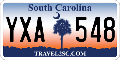 SC license plate YXA548