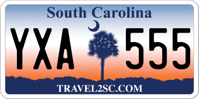 SC license plate YXA555