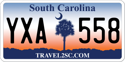 SC license plate YXA558