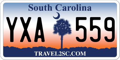 SC license plate YXA559