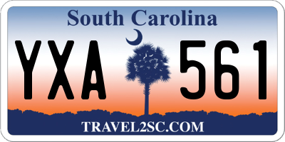 SC license plate YXA561