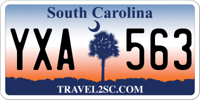SC license plate YXA563