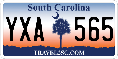 SC license plate YXA565
