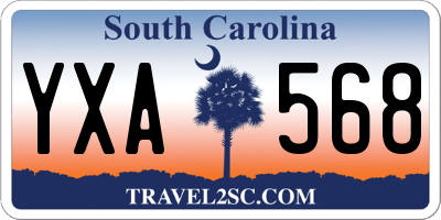 SC license plate YXA568