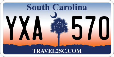 SC license plate YXA570