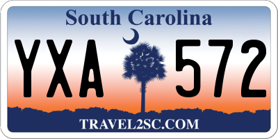 SC license plate YXA572