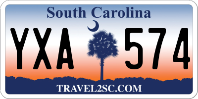 SC license plate YXA574