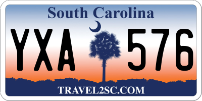 SC license plate YXA576