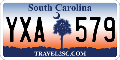 SC license plate YXA579