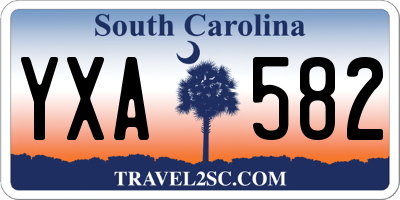 SC license plate YXA582
