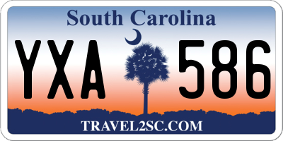 SC license plate YXA586