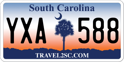 SC license plate YXA588