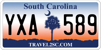 SC license plate YXA589