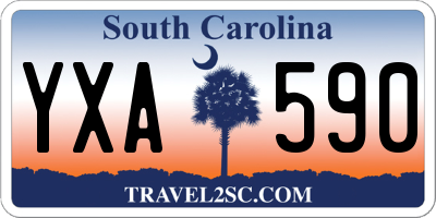SC license plate YXA590