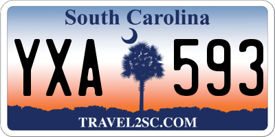 SC license plate YXA593