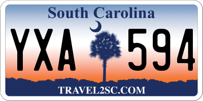 SC license plate YXA594