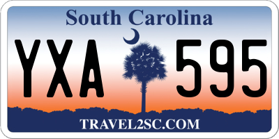 SC license plate YXA595
