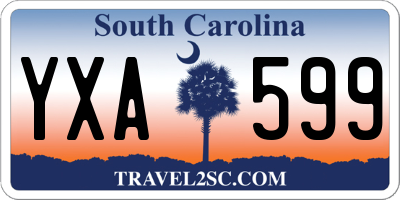 SC license plate YXA599