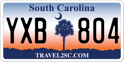 SC license plate YXB804