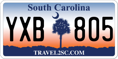 SC license plate YXB805