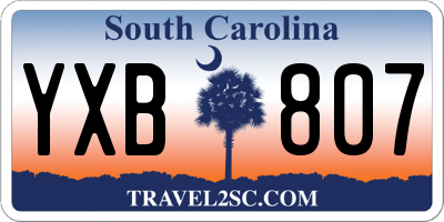 SC license plate YXB807