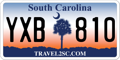 SC license plate YXB810