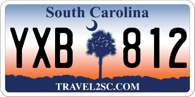 SC license plate YXB812