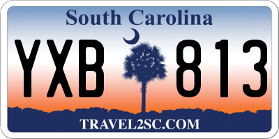 SC license plate YXB813