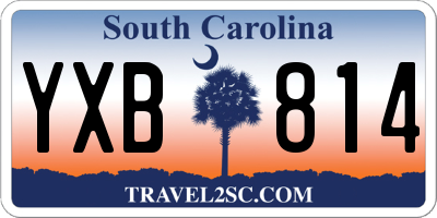 SC license plate YXB814