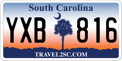 SC license plate YXB816