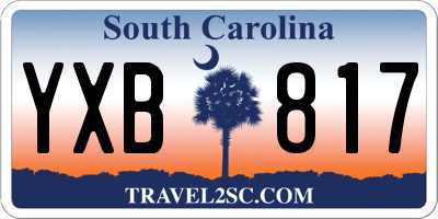 SC license plate YXB817