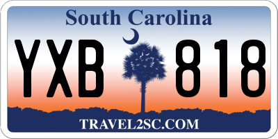 SC license plate YXB818