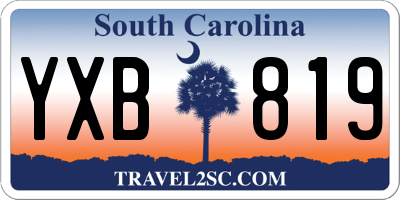 SC license plate YXB819
