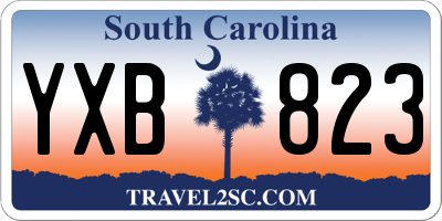 SC license plate YXB823