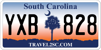 SC license plate YXB828