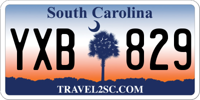 SC license plate YXB829