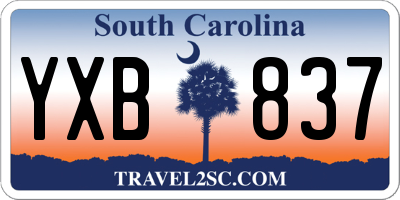 SC license plate YXB837