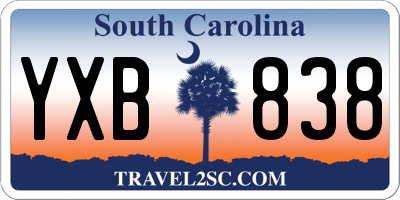 SC license plate YXB838