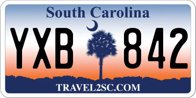 SC license plate YXB842