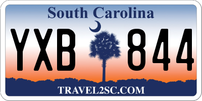 SC license plate YXB844
